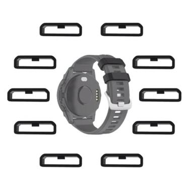 Imagem de Pulseiras de relógio de 22 mm para Garmin Fenix 7/6/5 Forerunner 965/955/945/935/745/265/255 [10 peças], anéis seguros de substituição de silicone macio MTHGH, Sem Pedra Preciosa