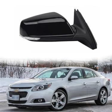 Imagem de Substituição do espelho lateral do passageiro adequado para Chevrolet Malibu 2010-2018 espelhos de porta lateral conjunto de espelho retrovisor acessórios de seta, aquecimento, ajuste elétrico, lente