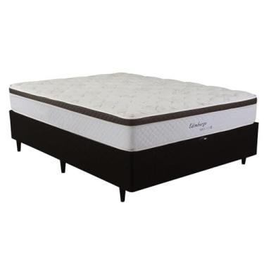 Imagem de Cama Box Baú Herval Casal Edimburgo, Molas Maxspring, 71x138x188 cm
