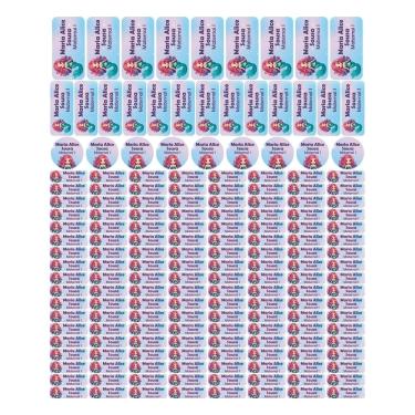 Imagem de Adesivo Etiqueta Escolar Personalizado Vinil Sereia 175UN