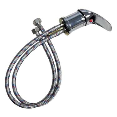 Imagem de predolo Torneira de tigela de xampu fácil instalação peças de substituição torneira de água de salão de liga de zinco para lavatório de lavatório de cabelo unidade de lavagem de cabelo