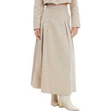 Imagem de Saia Lança Perfume Evasê Super Midi Feminino-Feminino