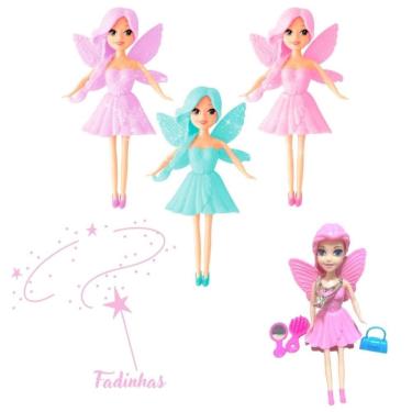 Imagem de Boneca Fada Linda Fashion Looks Acessórios Incríveis - Fadinha Boneca Abbie Art Brink -...