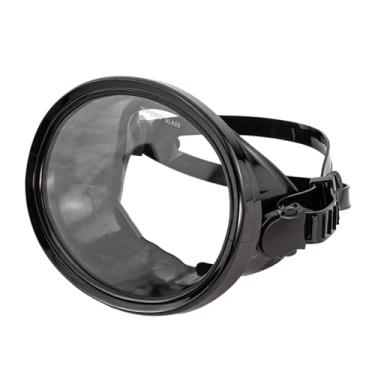 Imagem de Vaveren Máscara de mergulho de lente única Máscara de mergulho com snorkel À prova de vazamentos Antiembaçante Óculos de natação Máscara para mergulho livre