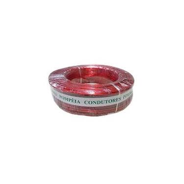 Imagem de Fio Cabinho Auto Plastic Pompeia 1,50 MM 300V Rolo com 100 Metros Vermelho
