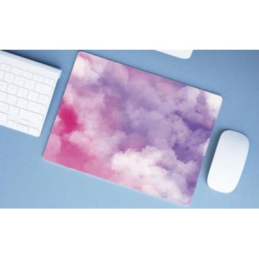 Imagem de Mouse Pad Emborrachado Personalizado Grande Céu Rosa - Deluzz