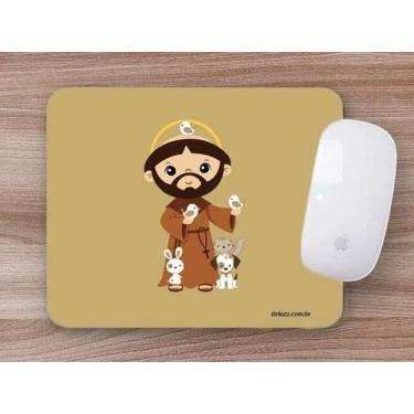 Imagem de Mouse Pad Emborrachado Personalizado São Francisco de Assis - Deluzz