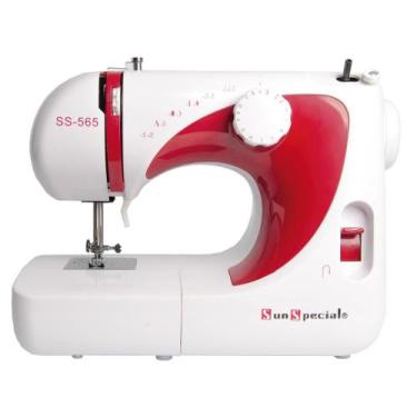 Imagem de Máquina Costura Doméstica Ss-565 220V Mecânica Vermelha - Sun Special,