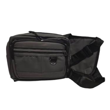 Imagem de Pochete Mochila Frontal Peito Tática Caminhada Ciclismo Celular (Cinza)