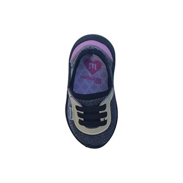 Imagem de Tênis Inf Fem Molekinha Napa Turim Preto/Prata 2723.105 Tamanho:24;Cor:Preto