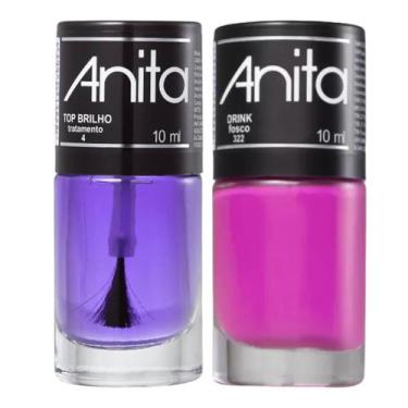 Imagem de Esmalte Drink + Top Brilho 10ml Anita