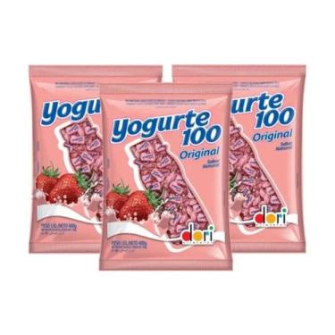 Imagem de Kit Bala Yogurte 100 Dori 600gr com 3 unidades Dori