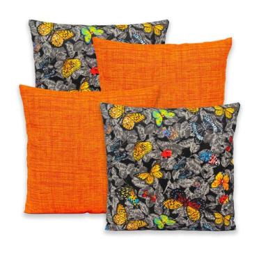 Imagem de Kit 4 Capas de Almofada com Zíper 40cmx40cm Gorgurinho - Dryka Enxovai