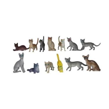 Imagem de Kit c/ 10 Miniaturas para Capsulas Felinos/Gatos Sortidos - Spin