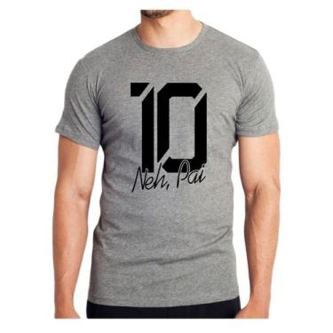Imagem de Camiseta camisa masculina 10 neh pai jogador futebol - Dogs, Cinza, M