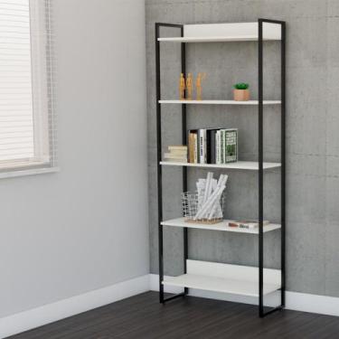 Imagem de Estante Alta 5 Prateleiras Martinucci Iron IREA0818BBP Home Office Bra
