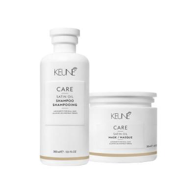 Imagem de Kit Keune Satin Oil Shampoo Mask (2 produtos)