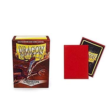 Imagem de Dragon Shield Matte Crimson Standard Size 100 ct Card Sleeves Individual Pack