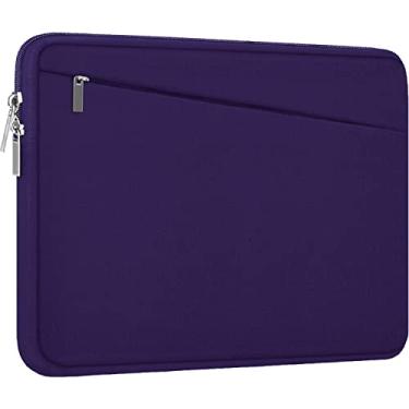 Imagem de Capa para laptop de 15,6 polegadas, bolsa protetora durável para computador com bolso frontal, capa fina para laptop de 15,6 polegadas HP, Dell, Lenovo, Asus, notebook, roxo