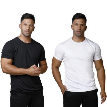 Imagem de Kit 2 Camisetas Masculina Ultraleve Treino Corrida Academia-Masculino