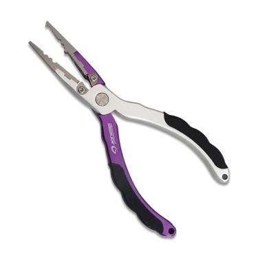 Imagem de Alicate De Pesca Multiuso Alumínio Jignesis Fap-052 Roxo