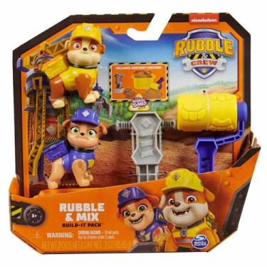 Imagem de 2 Bonecos Rubble e Mix - Patrulha Canina Rubble &amp Crew