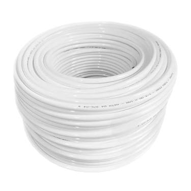 Imagem de Mangueira Atóxica Polietileno 1/4" Ideal para instalação na rede Hidráulica de Água ou Pneumático AR (Externo 6,00 mm x Interno 4,00 mm, 10 Metros Mangueira)