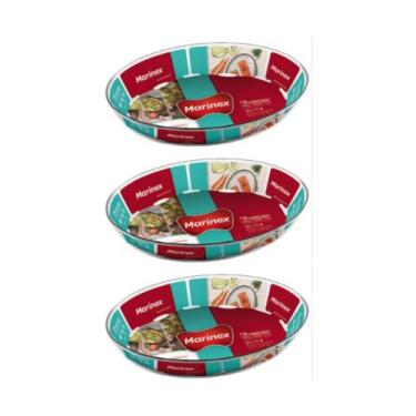 Imagem de Travessa Vidro Marinex Assados e sobremesas 1,6L Nadir 3Un