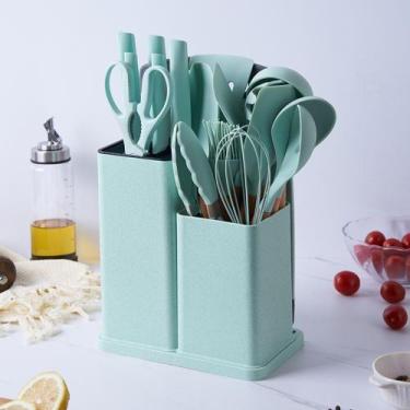 Imagem de Conjunto 19 Peças Utensílios Kit Cozinha Silicone California - EVRYWEA
