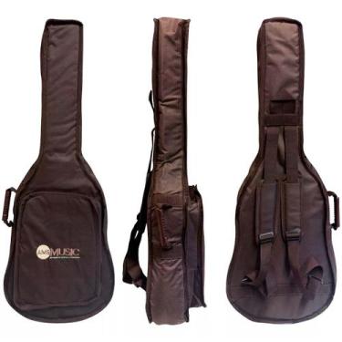 Imagem de Bag Capa Almofadada Cargo Para Violão Folk Takamine Marrom - AMS