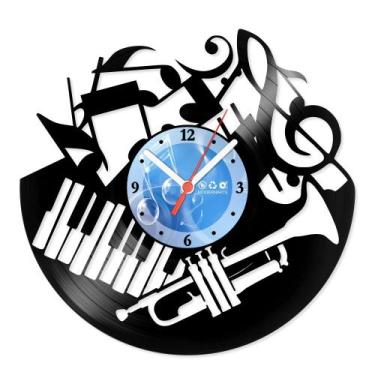 Imagem de Relógio De Parede Disco Vinil Música - Clássica - VMU-049 - Modernarte