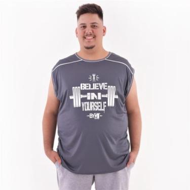 Imagem de Regata Dry Fit BYG Believe Plus Size - BYG Moda Fitness, Masculino, G3