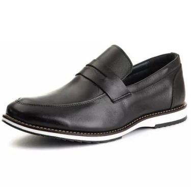 Imagem de Sapato Mocassim Loafer Masculino Couro DIfranca - 8001 - Preto - Mr.Li