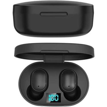 Imagem de Fone De Ouvido Bluetooth 5.0 TWS Sem Fio Preto Intra Auricular Premium