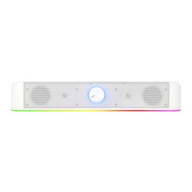 Imagem de Soundbar gamer usb rgb 6w rms adiemus redragon gs560w branco