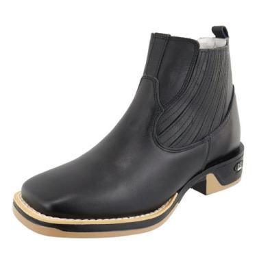 Imagem de Bota Feminina Country Bico Quadrado Sola Jump Chelsea Moda RR BOTAS, 3