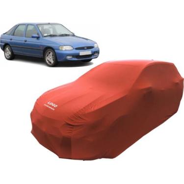 Imagem de Capa Para Cobrir E Proteger Carro Ford Escort Hatch - Mz, Vermelha