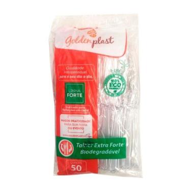 Imagem de Faca Master Golden Plast Talher Extra Forte Cristal 50 Und