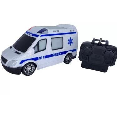 Imagem de Carrinho Bombeiro Carrinho Policia Controle Remoto C/ Luz Som 20,5cm B