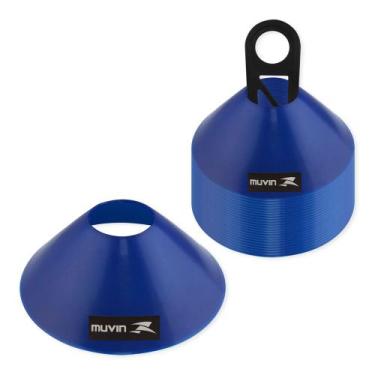 Imagem de Kit 24 Half Cones de Marcação de Plástico Muvin  Chapéu Chinês - Trein