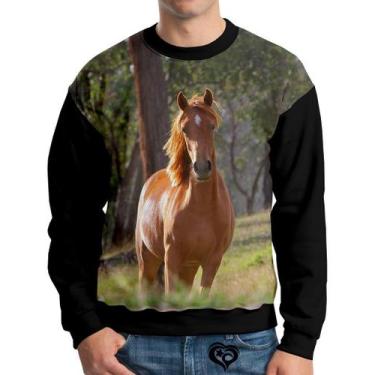 Imagem de Moletom de Cavalo Adulto Animal UNISSEX blusa casaco - Alemark, M