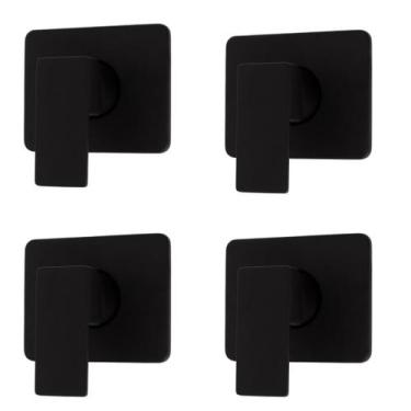 Imagem de Kit C/4 Acabamentos Registro Mono Comando Base Deca Preto - Montelar A