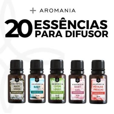Imagem de Kit 20 Essências Super Concentradas 10ml a Base de Óleo - Personalize 