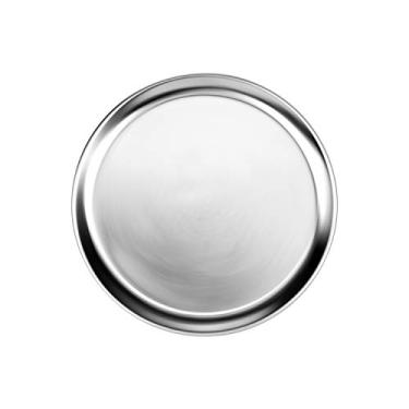 Imagem de Thunder Group ALPTWR014 Bandeja de pizza, 35,5 cm, borda larga, sólida, alumínio, pacote com 12