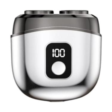 Imagem de Zialofi Barbeador elétrico, aparador de barba, aparador de precisão recarregável, navalha de bolso sem fio de 5 W, máquina de barbear para áreas externas, Prata