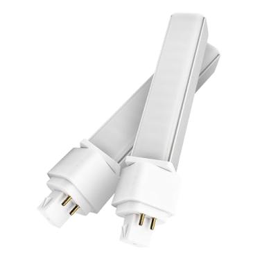 Imagem de QLEE Lâmpada LED Natural Daylight Gx24q 4 pinos PL-C Retrofit Lâmpada fluorescente compacta substituição de lâmpada verde 26W G24q-2 Gx24q-3 1400 Lm 314° Rotação livre Horizontal Recessed12w 4000k 2pc