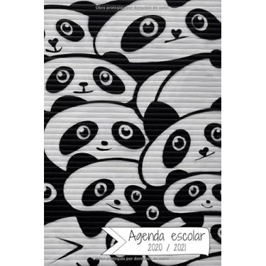 Imagem de AGENDA ESCOLAR 2020-2021: Agenda semana vista (Septiembre 2020 / Agosto 2021) | Planificador semanal (Español) | Calendario | Colegio, secundaria, estudiante | Tapa blanda Panda