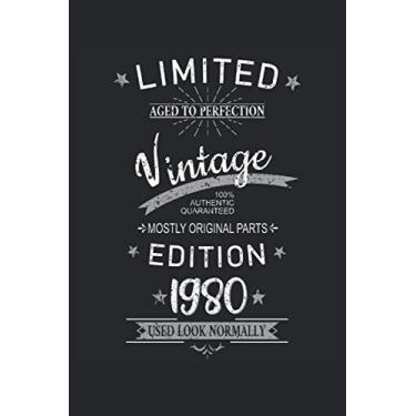 Imagem de 41. Geburtstag Limited 41 Jahre Edition 1980 Graphic Deko Vintage: NOTIZBUCH - Lustiges Retro Geburtstags Geschenk, Geschenkidee - A5 (6x9) - 120 ... Planer, Geburtstag, Lustig, Jahrgang, Spruch