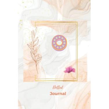 Imagem de Dotted Journal: Dotted Grid Bullet Notebook Journal Rose Gold Monogram Letter O Marble with Pink Flowers (6” x 9”) for Women Teens Girls and Kids