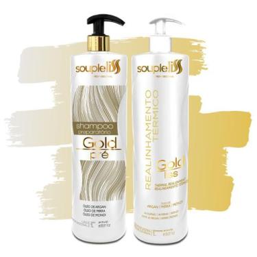 Imagem de Progressiva Gold Liss Soupleliss + Shampoo Anti Resíduos 2x1000ml